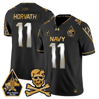 Navy MID 2024 Gold Vapor Limited Jersey - All Stitched