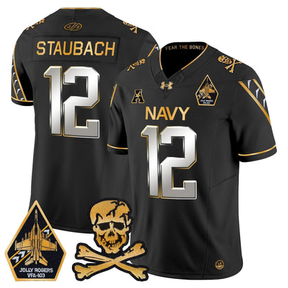 Navy MID 2024 Gold Vapor Limited Jersey - All Stitched