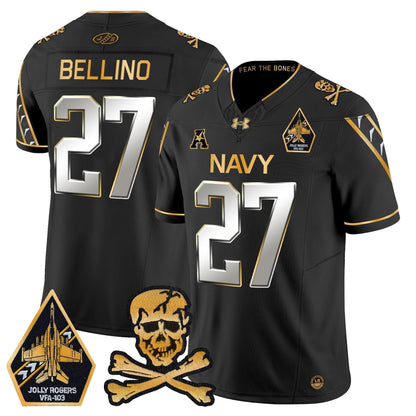 Navy MID 2024 Gold Vapor Limited Jersey - All Stitched