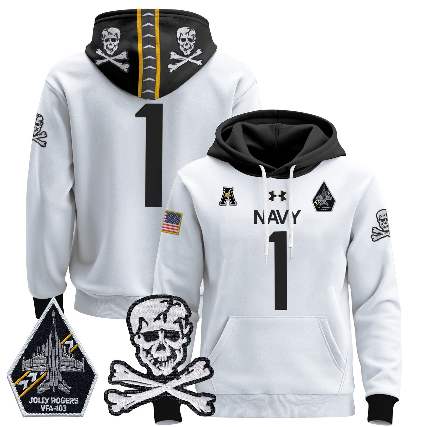Navy MID 2024 Pullover Hoodie V2