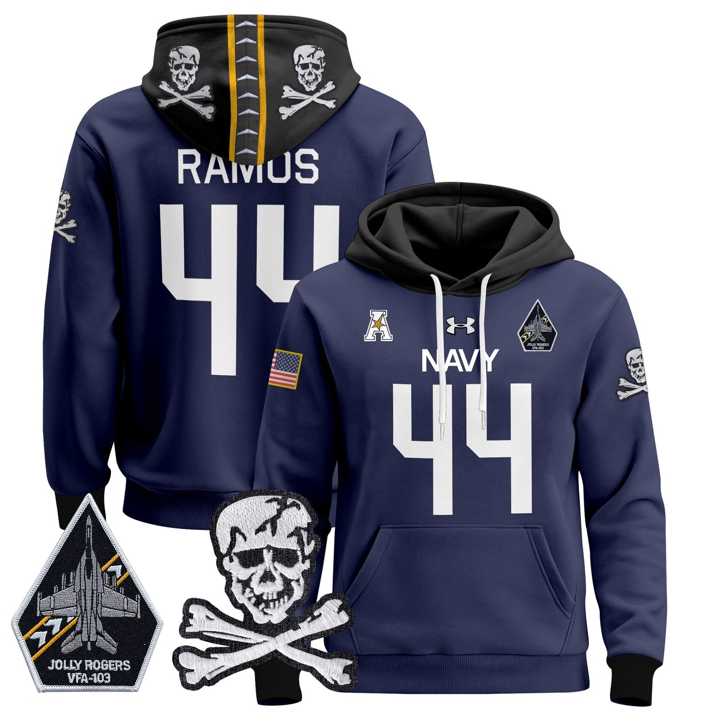 Navy MID 2024 Pullover Hoodie V2
