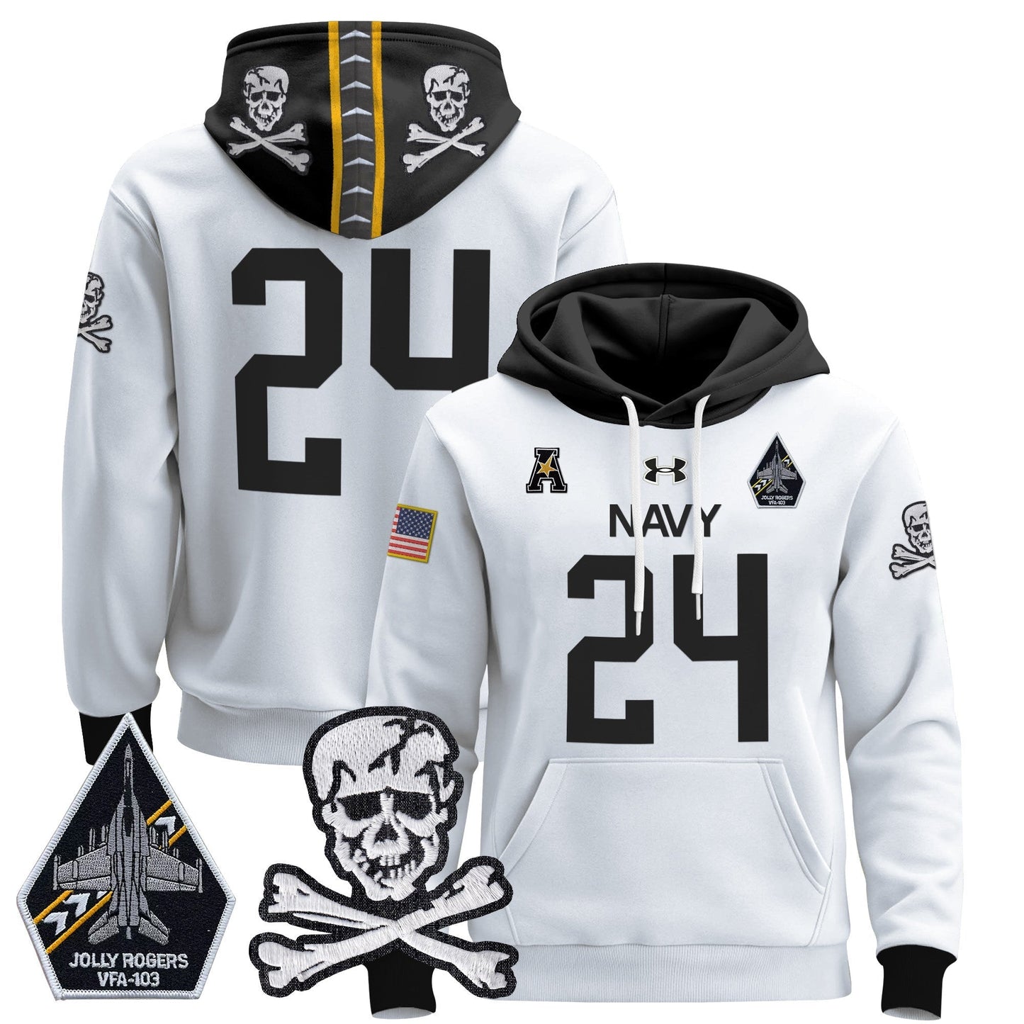 Navy MID 2024 Pullover Hoodie V2