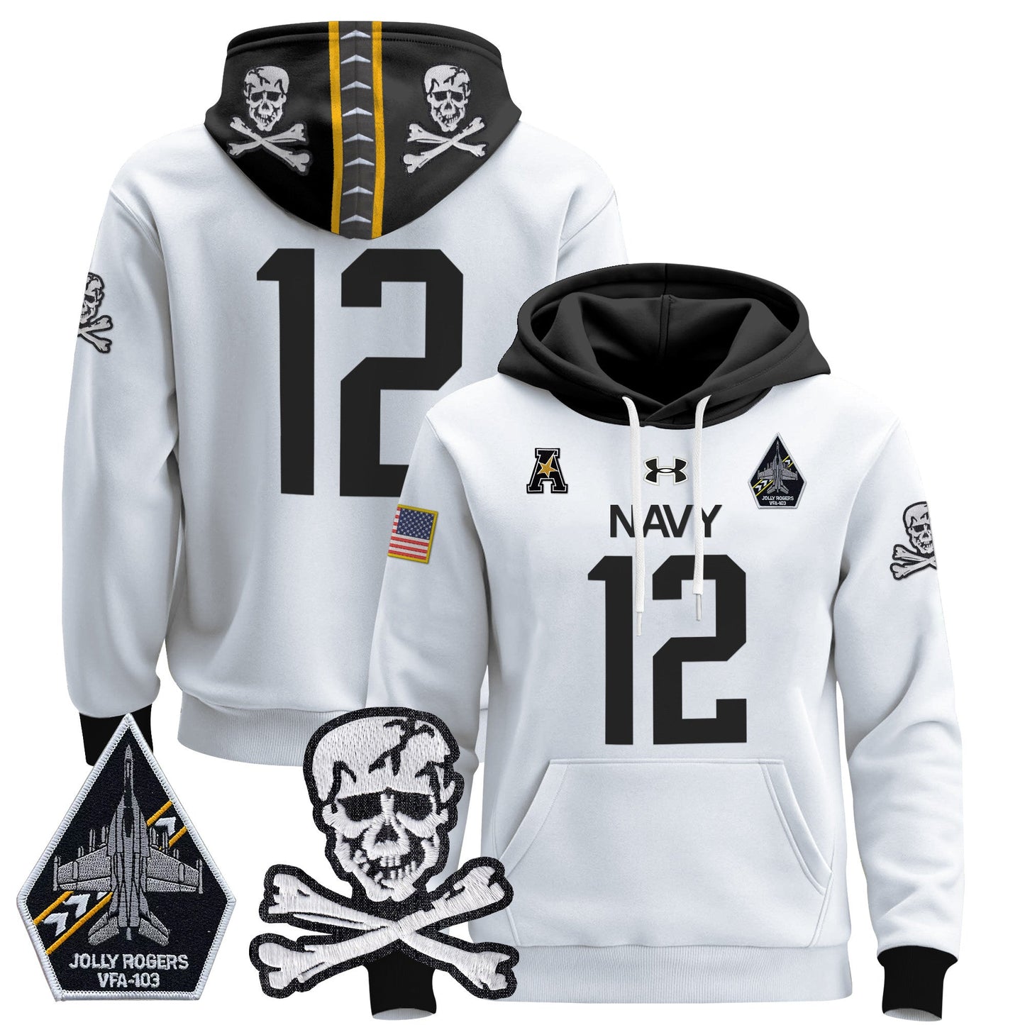 Navy MID 2024 Pullover Hoodie V2