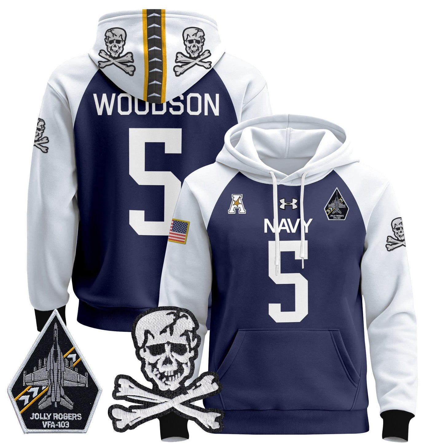 Navy MID 2024 Pullover Hoodie V2