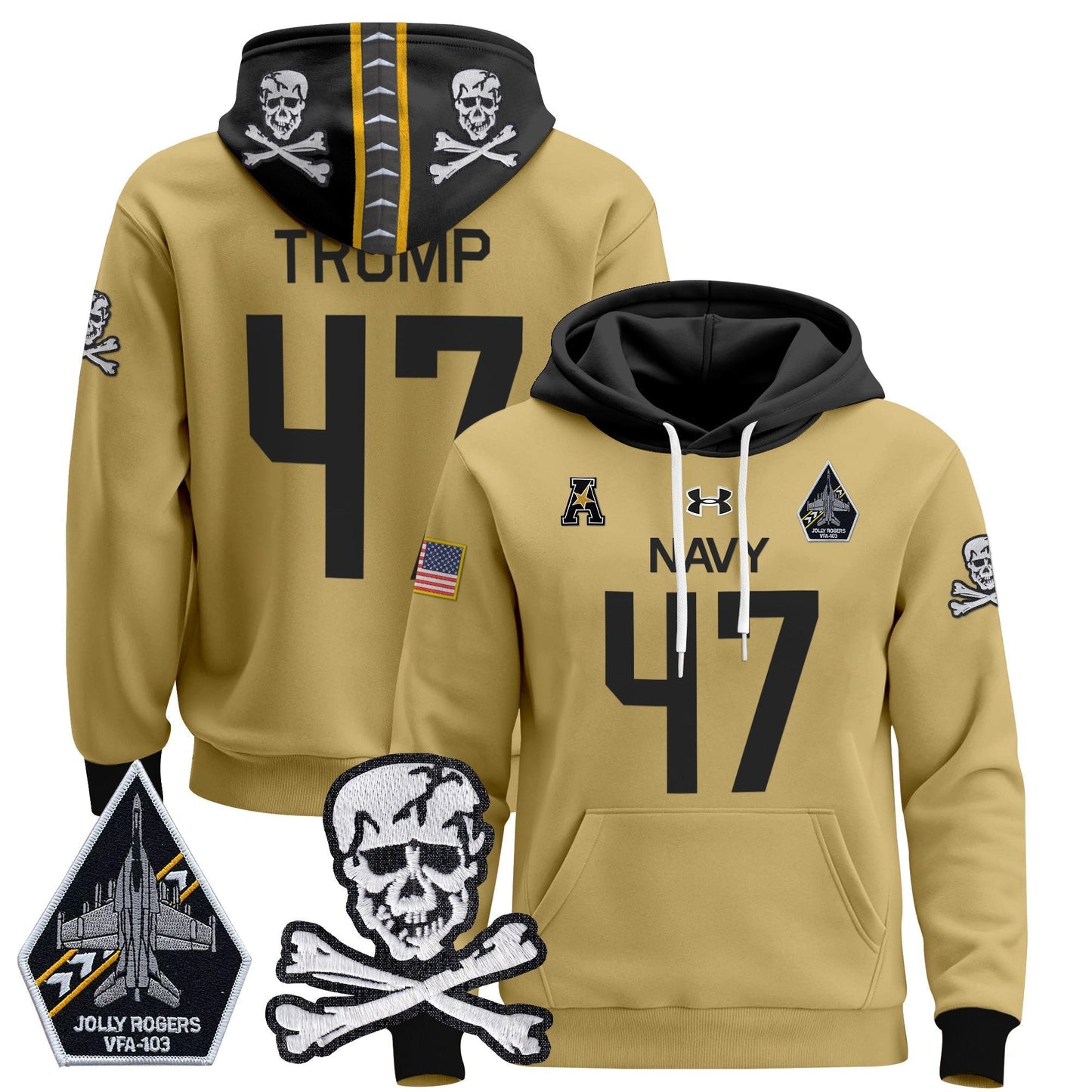 Navy MID 2024 Pullover Hoodie V2