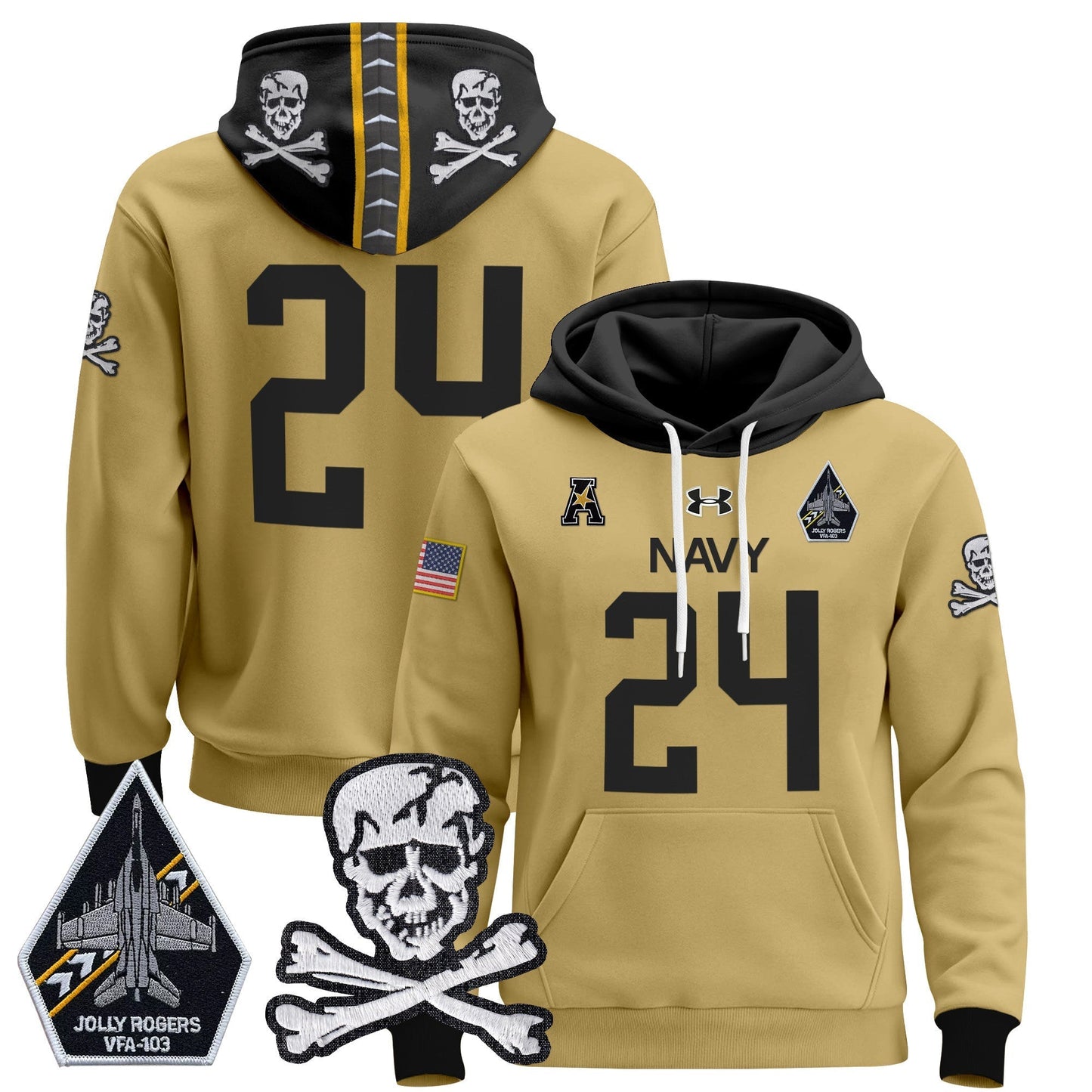 Navy MID 2024 Pullover Hoodie V2