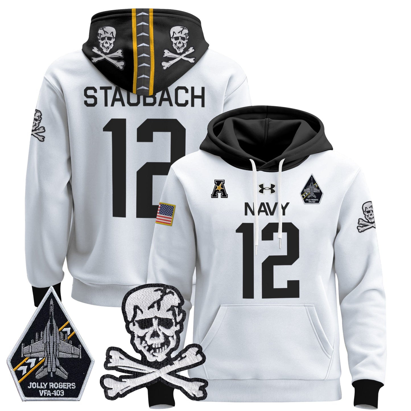 Navy MID 2024 Pullover Hoodie V2
