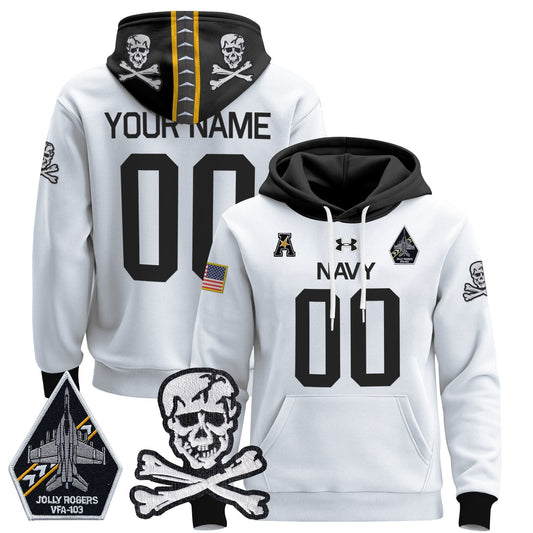 Navy MID 2024 Custom Pullover Hoodie V2-NQD