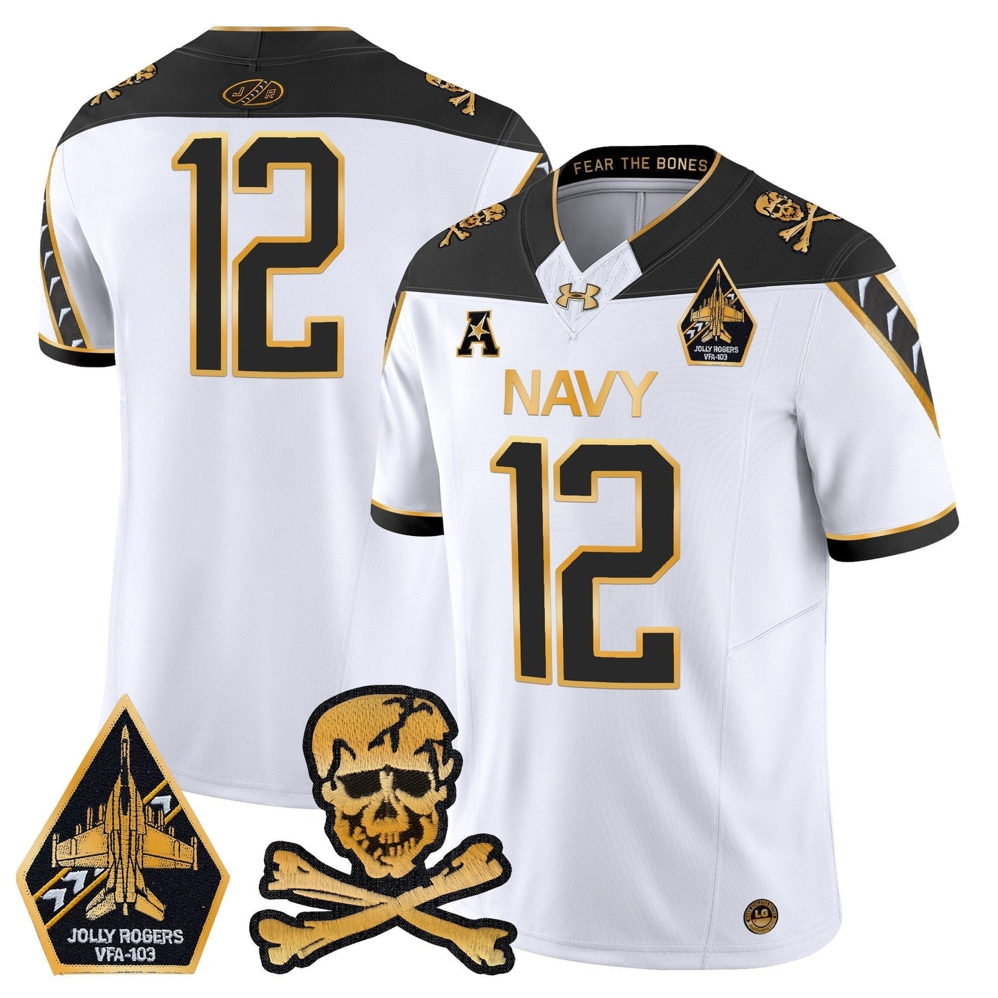 Navy MID 2024 Gold Vapor Limited Jersey - All Stitched