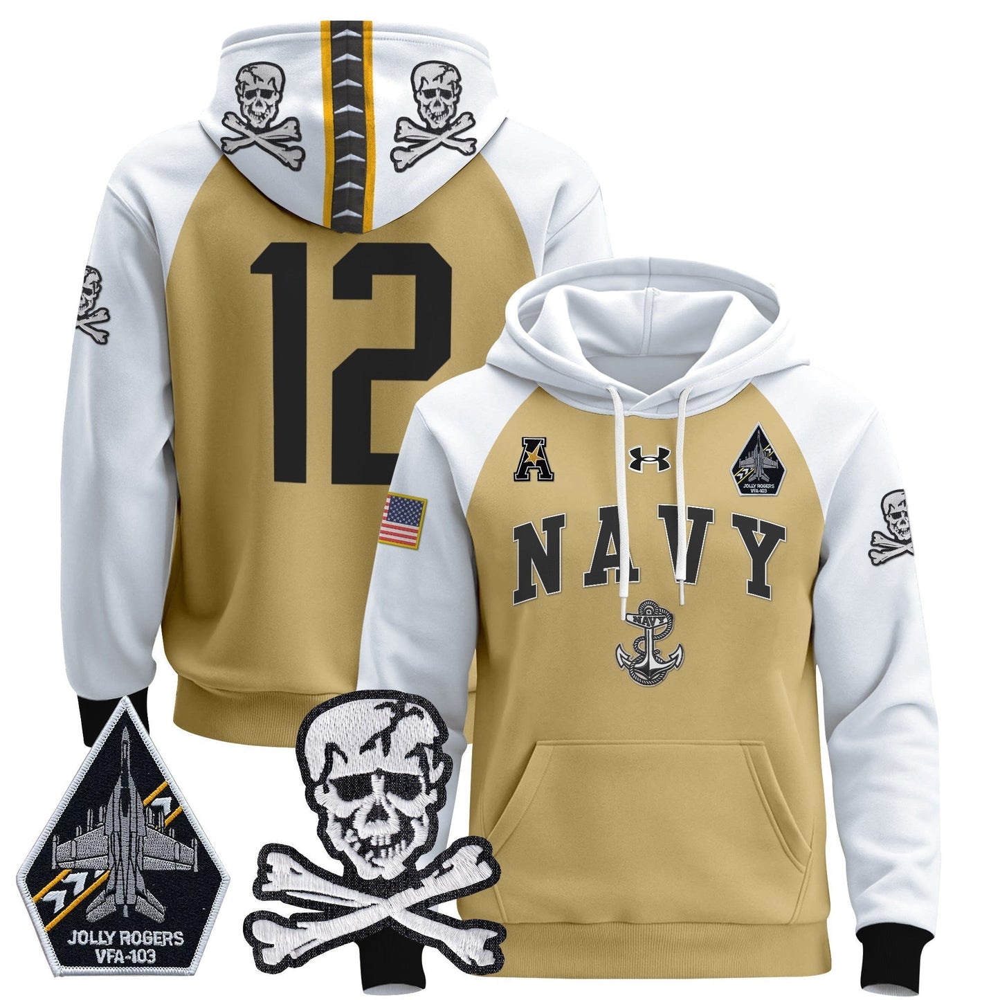 Navy MID 2024 Pullover Hoodie V4