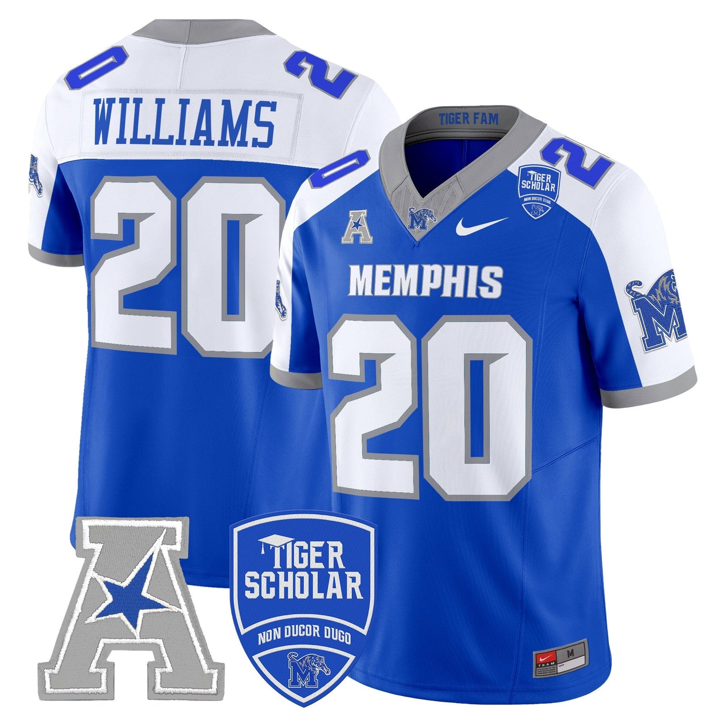 Memphis Tigers 2024 Vapor Limited Jersey - All Stitched