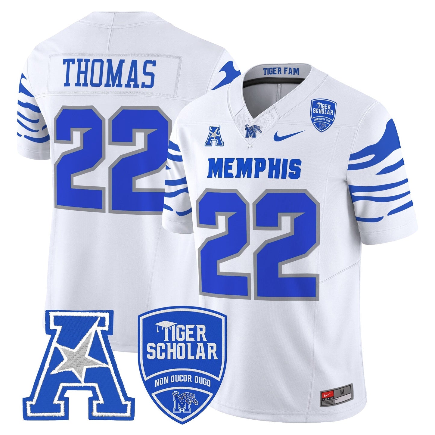 Memphis Tigers 2024 Vapor Limited Jersey - All Stitched