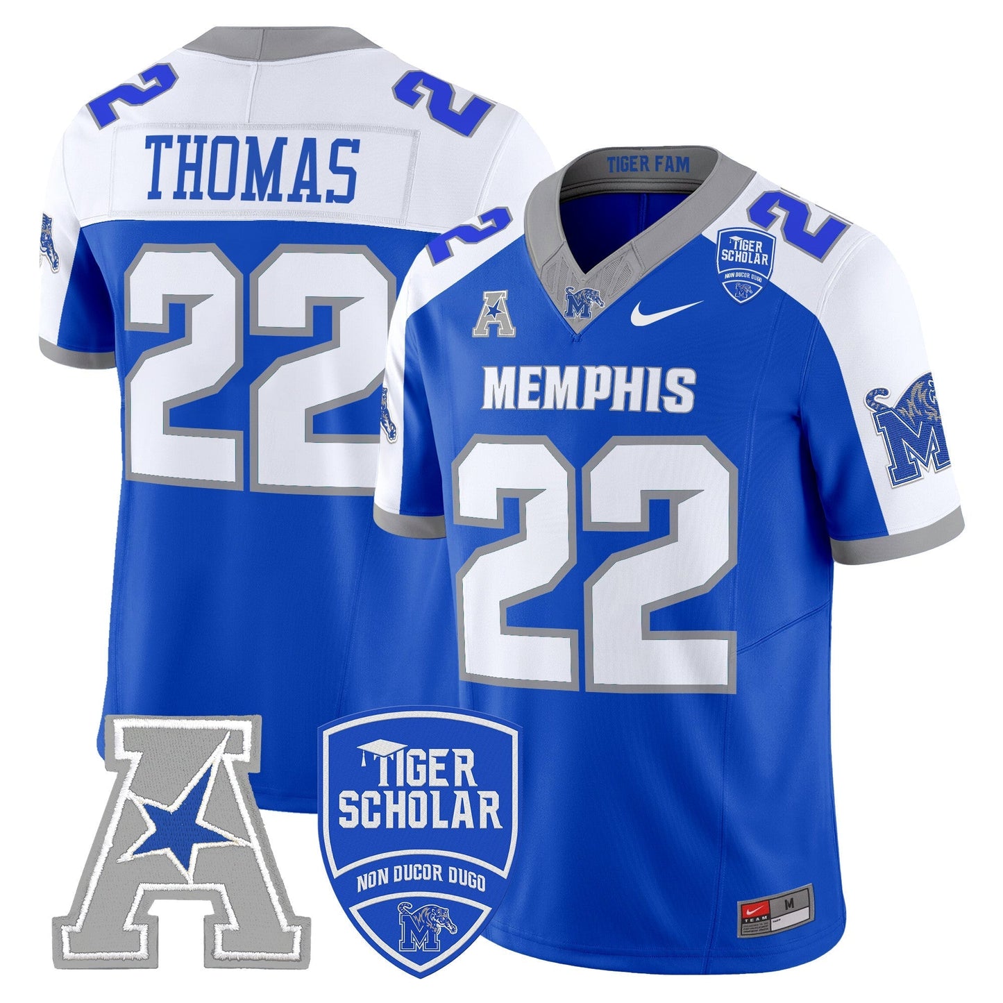 Memphis Tigers 2024 Vapor Limited Jersey - All Stitched