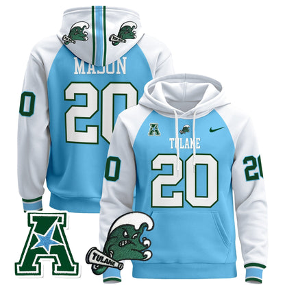Men's Tulane Green Wave 2024 Pullover Hoodie - All Stitched