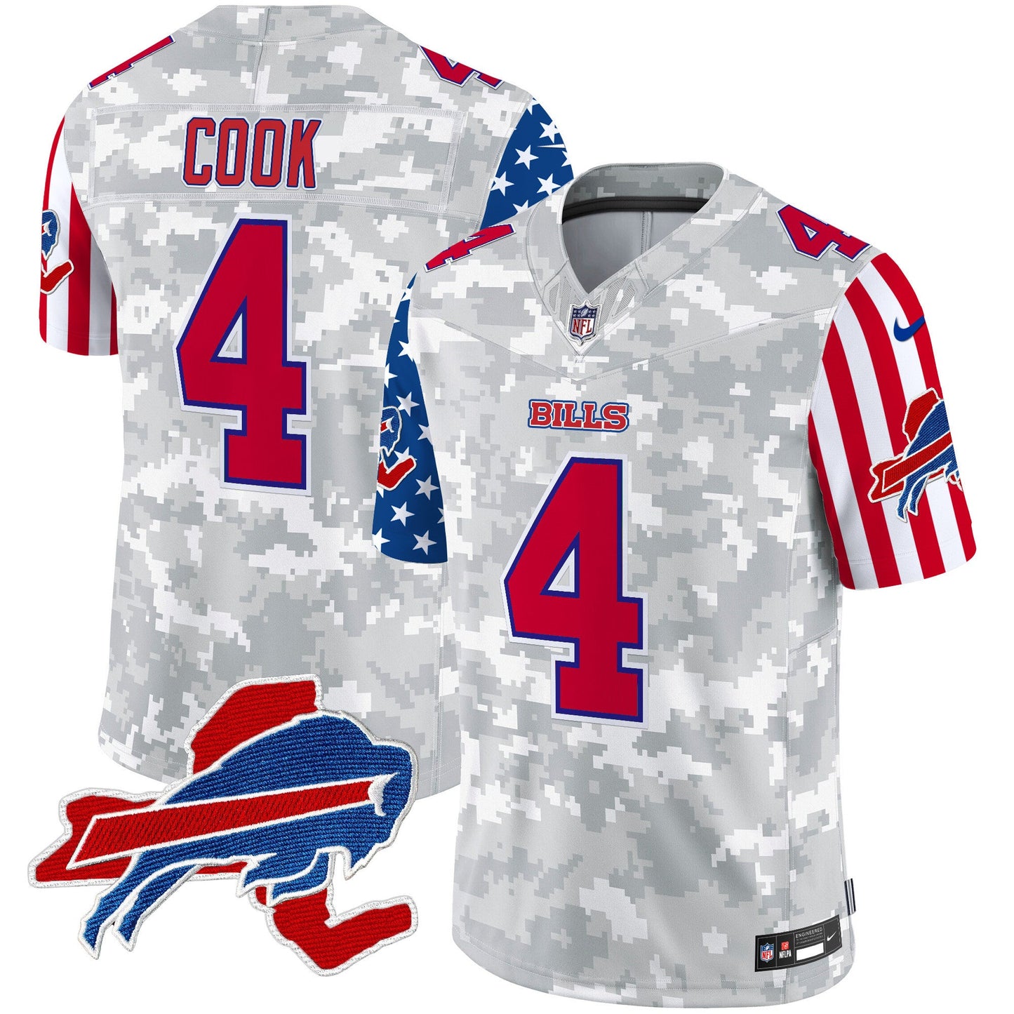 Men's Bills American Style Vapor Limited Jersey - All Stitched
