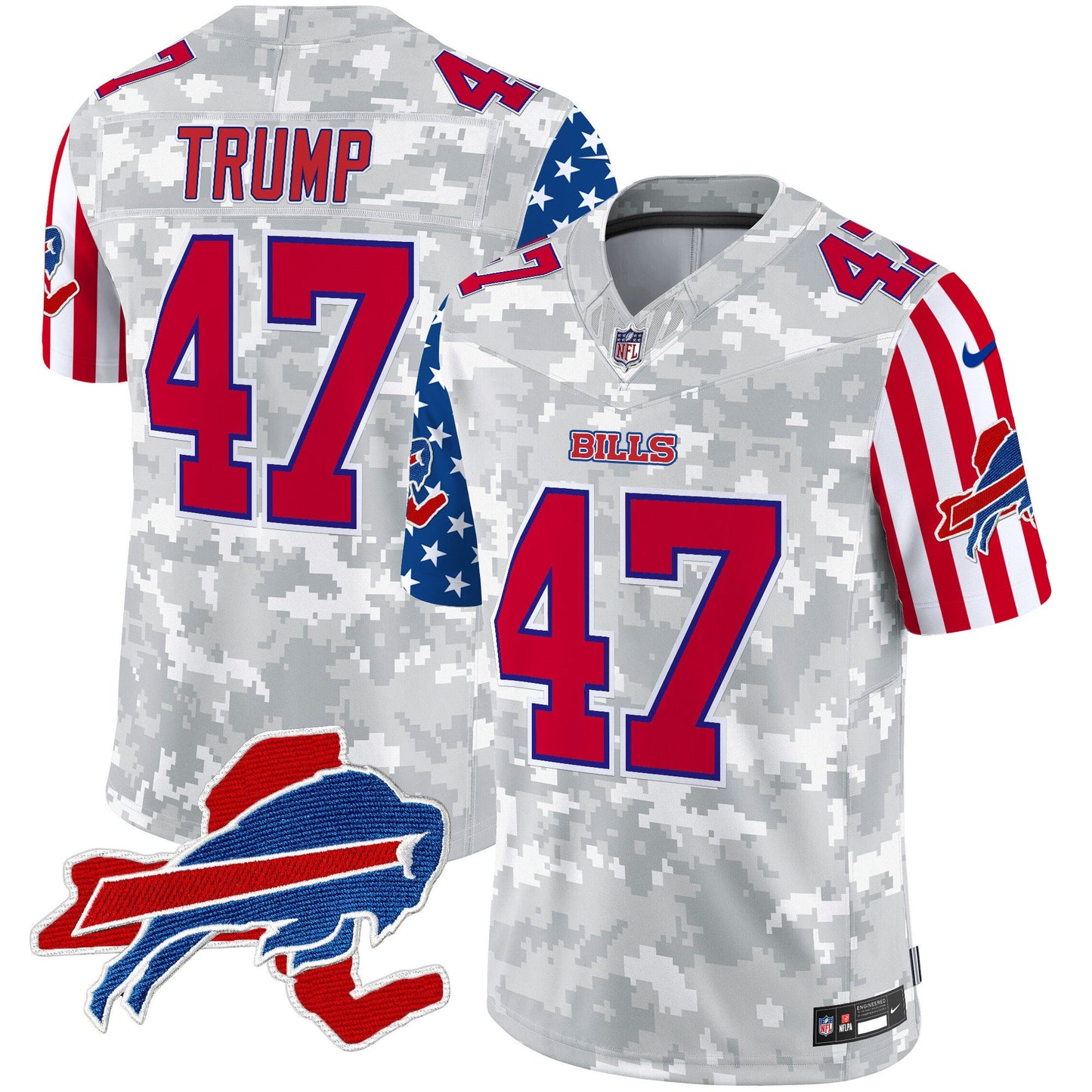 Men's Bills American Style Vapor Limited Jersey - All Stitched