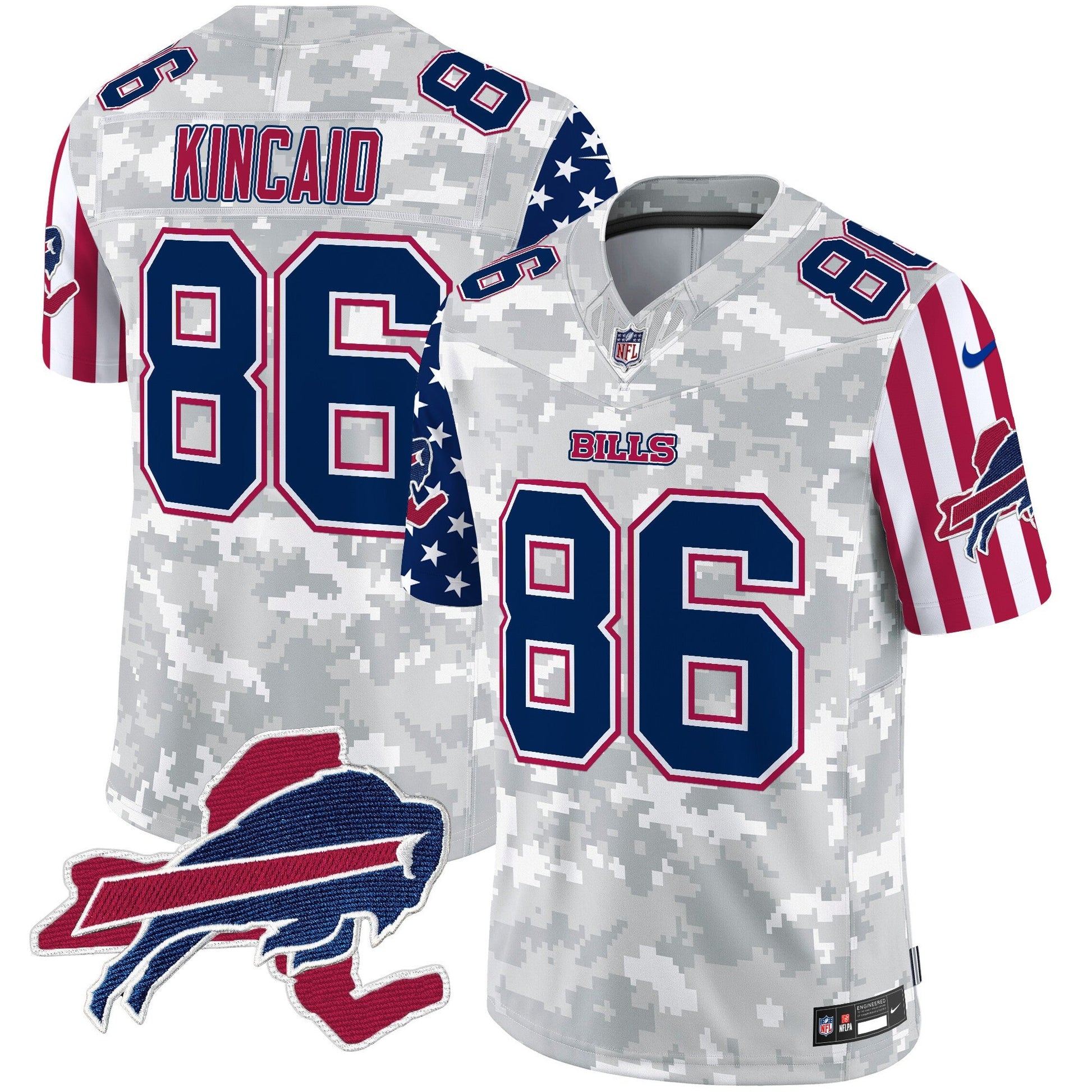 Men's Bills American Style Vapor Limited Jersey V2 - All Stitched