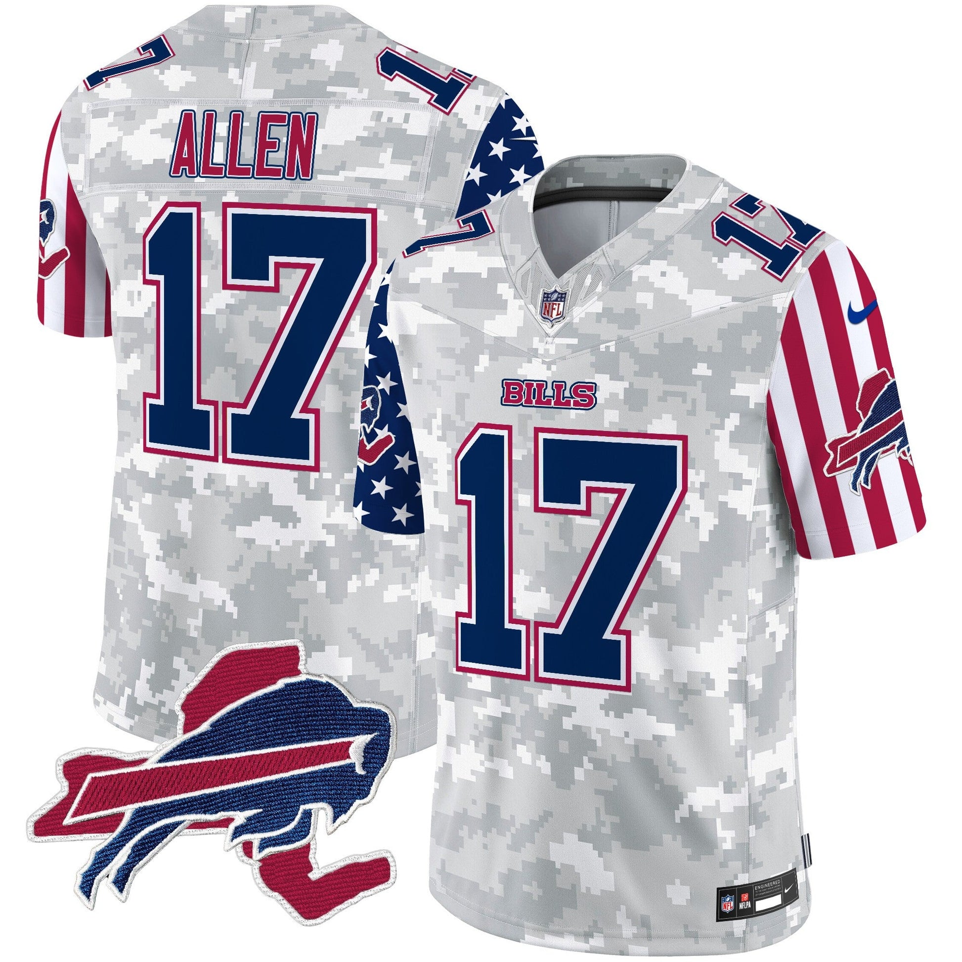 Men's Bills American Style Vapor Limited Jersey V2 - All Stitched