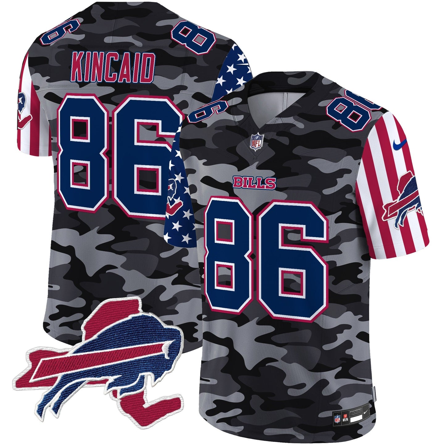 Men's Bills American Style Vapor Limited Jersey V2 - All Stitched