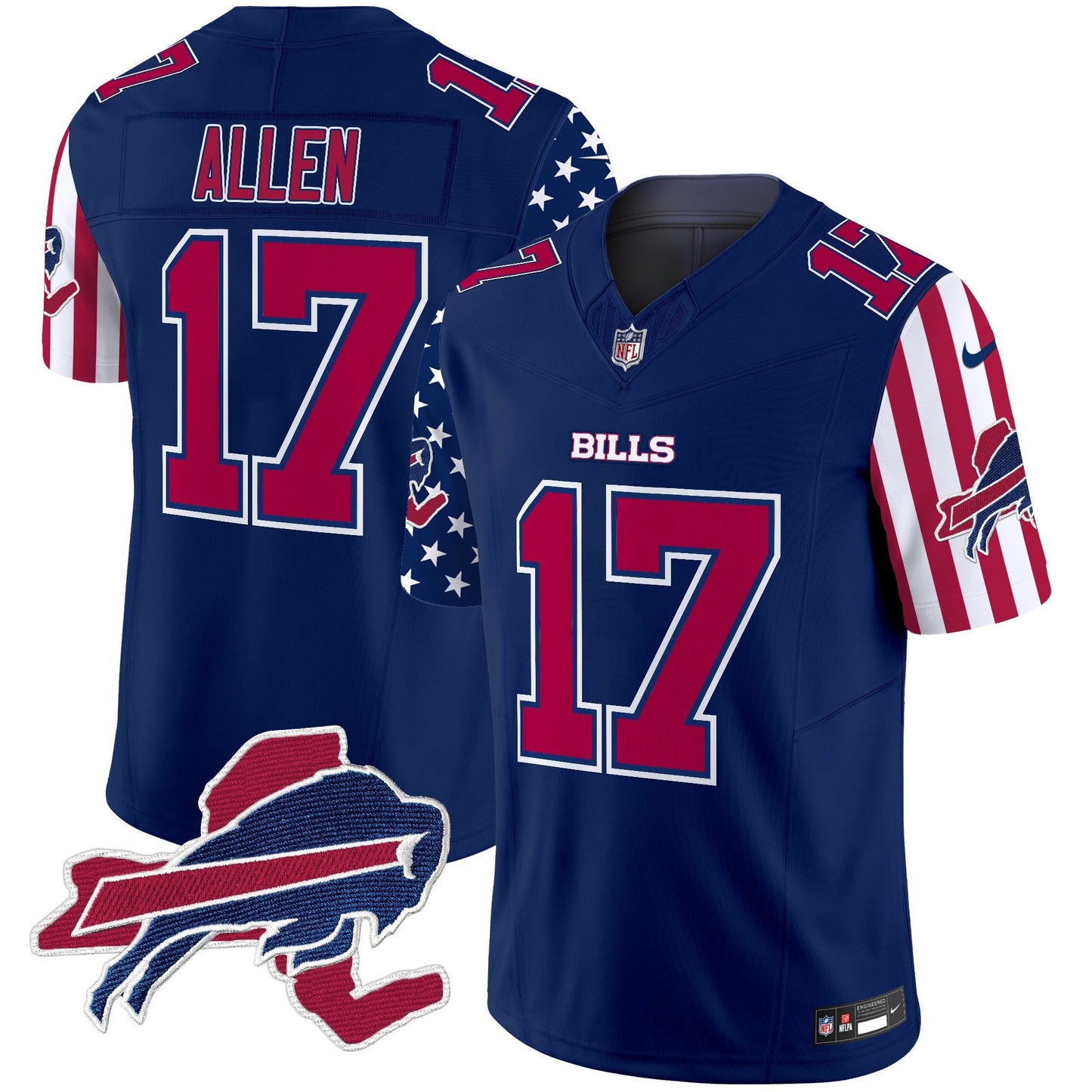 Men's Bills American Style Vapor Limited Jersey V2 - All Stitched