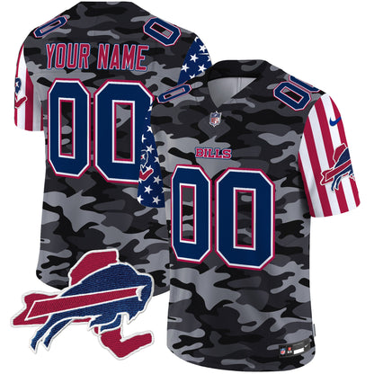 Bills American Style Vapor Limited Custom Jersey V2 - All Stitched