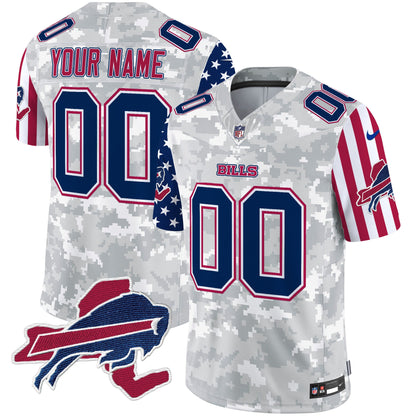 Bills American Style Vapor Limited Custom Jersey V2 - All Stitched