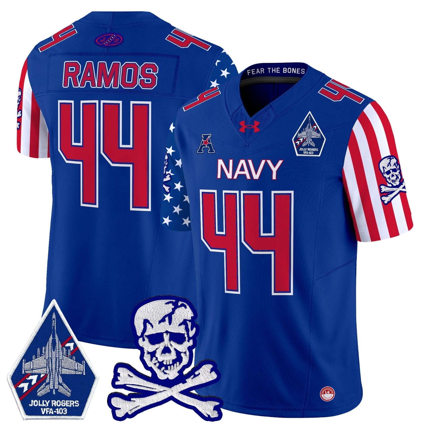 Navy MID 2024 American Style Vapor Limited Jersey - All Stitched