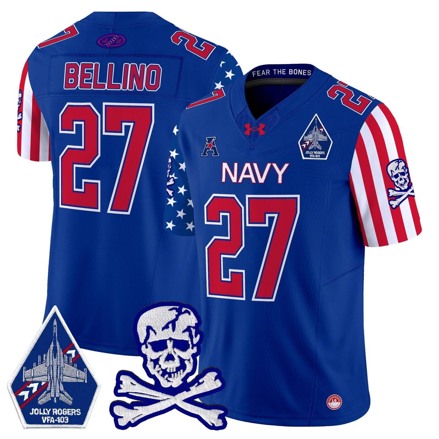 Navy MID 2024 American Style Vapor Limited Jersey - All Stitched