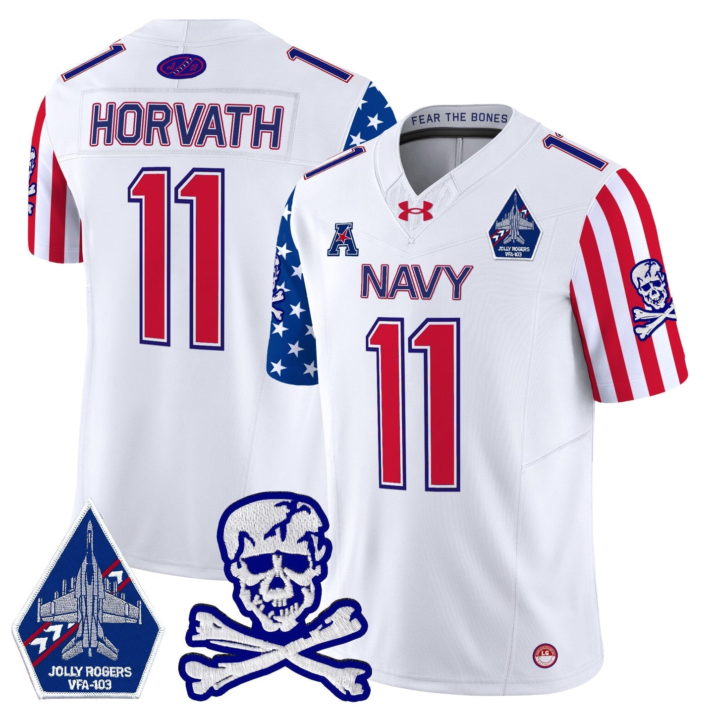 Navy MID 2024 American Style Vapor Limited Jersey - All Stitched