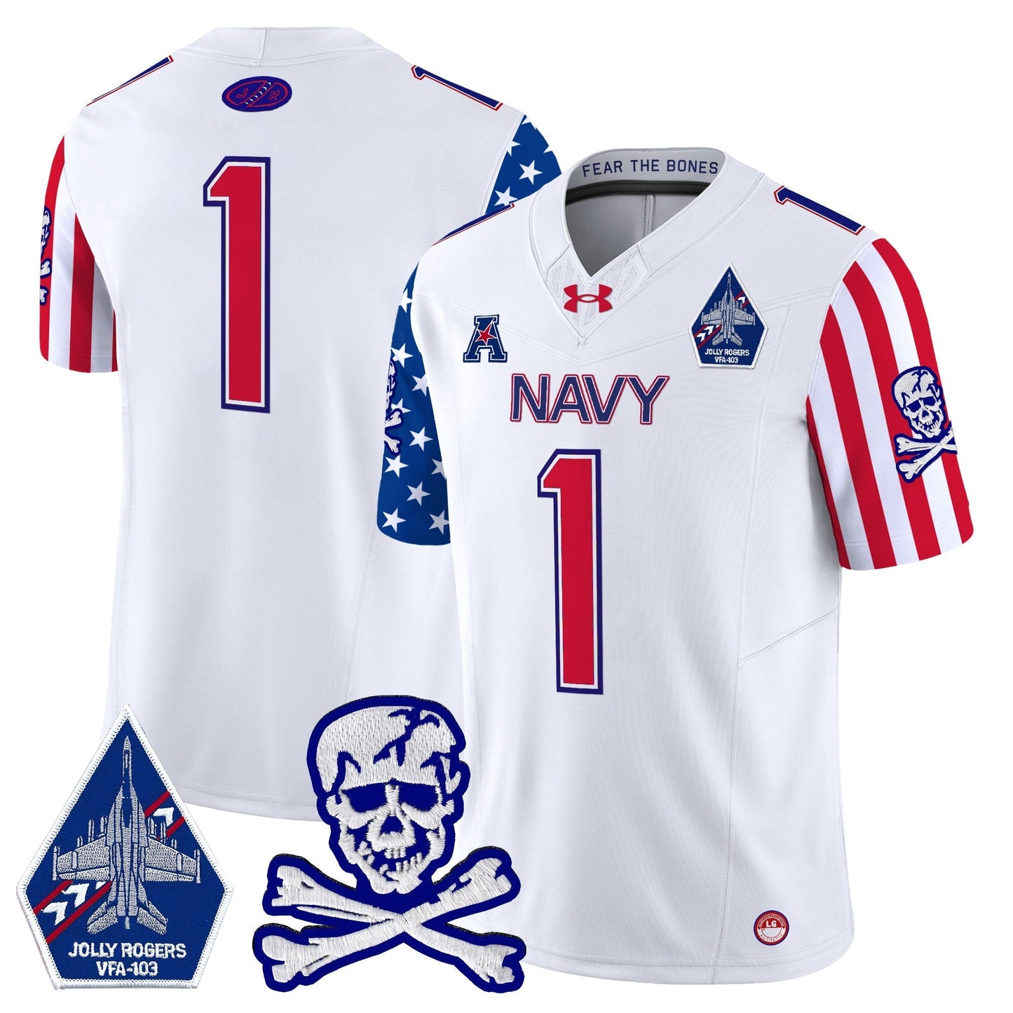 Navy MID 2024 American Style Vapor Limited Jersey - All Stitched