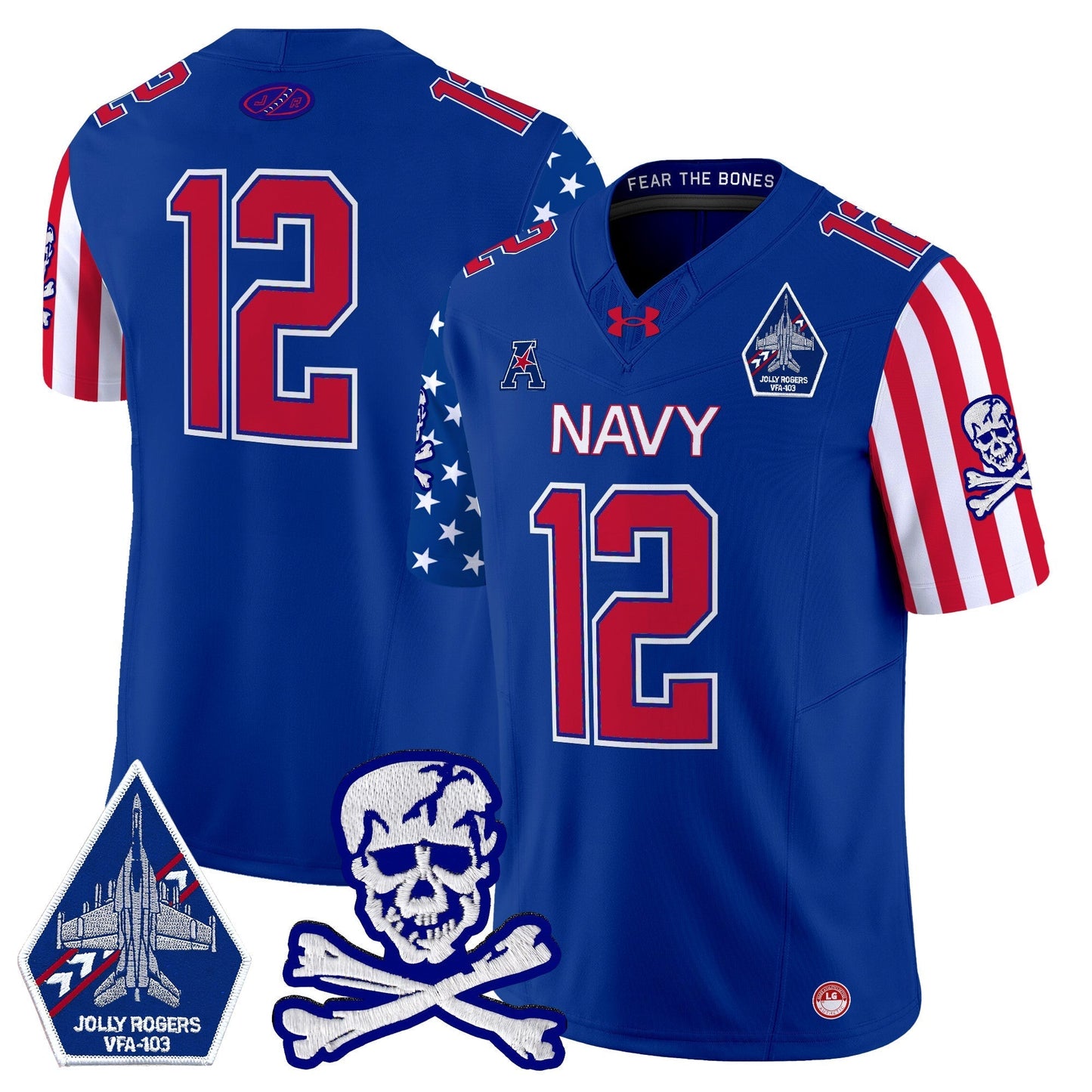 Navy MID 2024 American Style Vapor Limited Jersey - All Stitched
