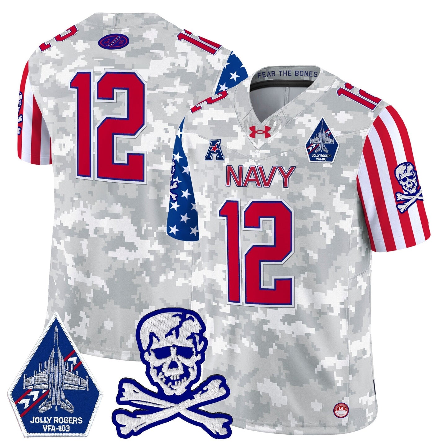 Navy MID 2024 American Style Vapor Limited Jersey - All Stitched
