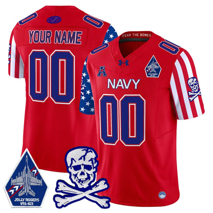 Navy MID 2024 American Style Vapor Limited Custom Jersey - All Stitched