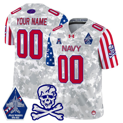 Navy MID 2024 American Style Vapor Limited Custom Jersey - All Stitched