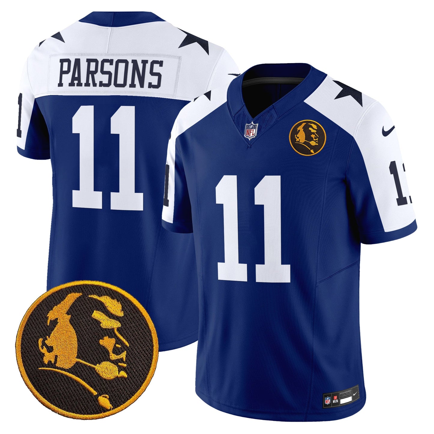 Men's Cowboys Texas & John Madden Patch Vapor Limited Jersey V2 - All Stitched