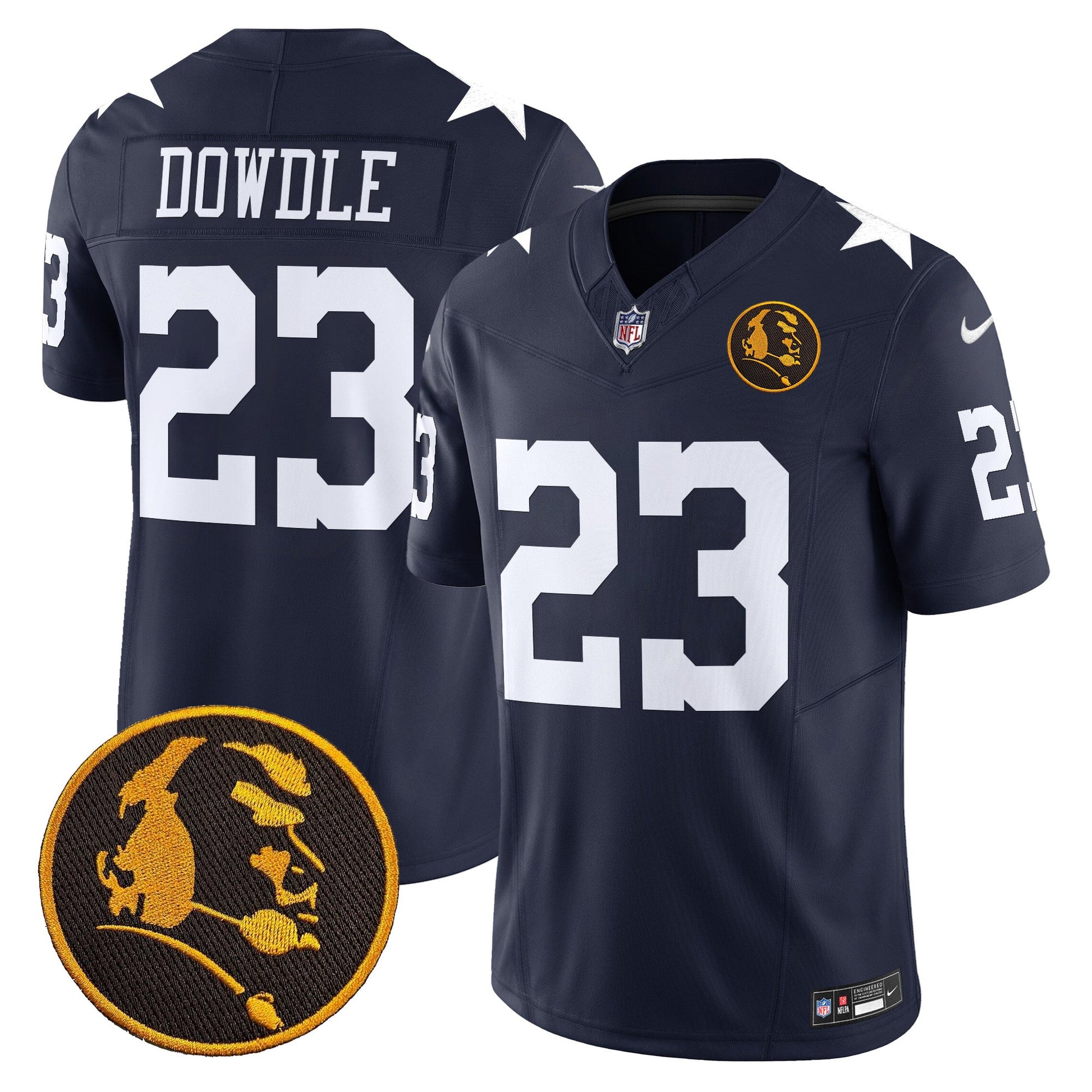 Men's Cowboys Texas & John Madden Patch Vapor Limited Jersey V2 - All Stitched