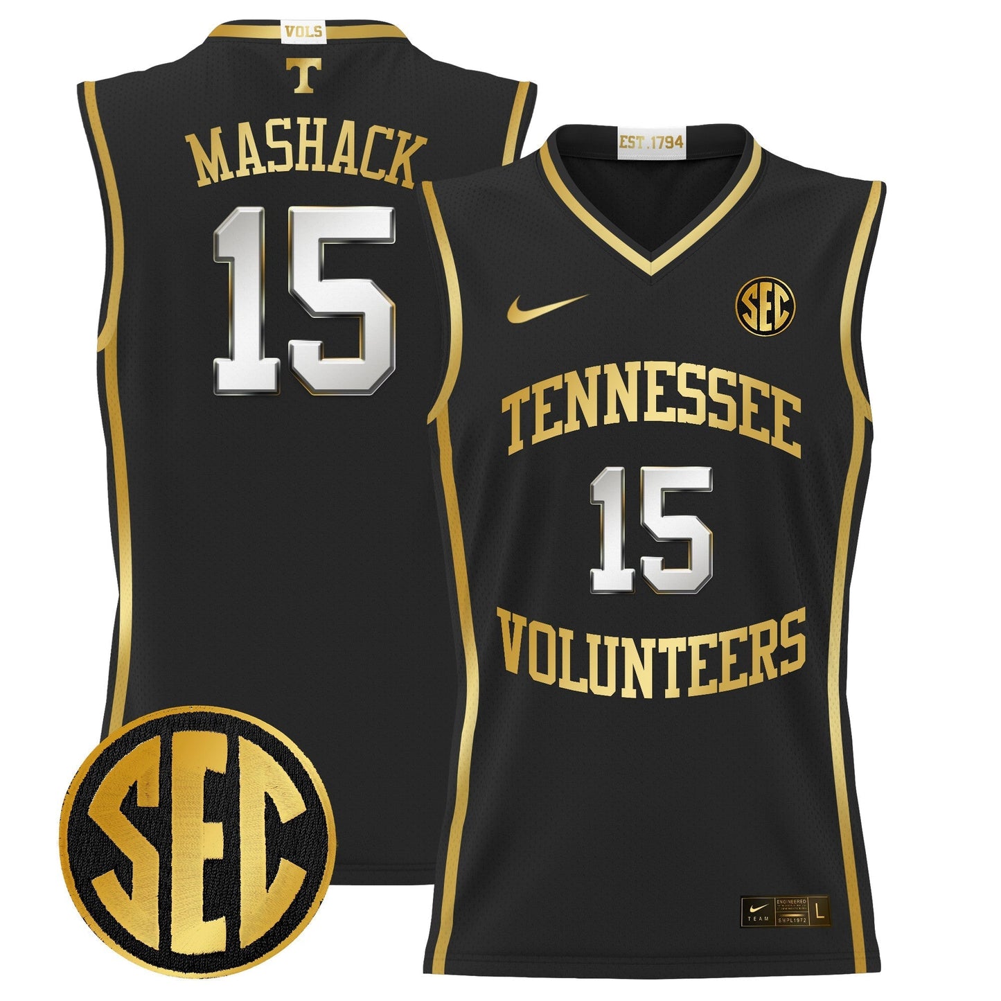 TENN 2024 Lightweight Basketball Jersey - All Stitched