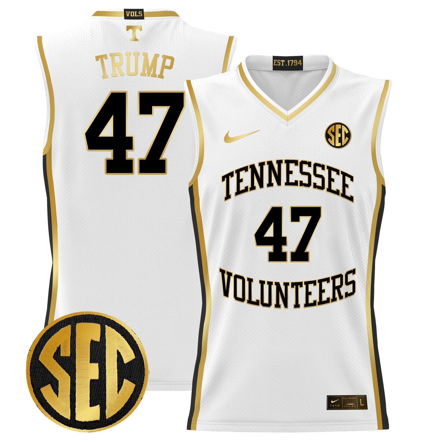 TENN 2024 Lightweight Basketball Jersey - All Stitched