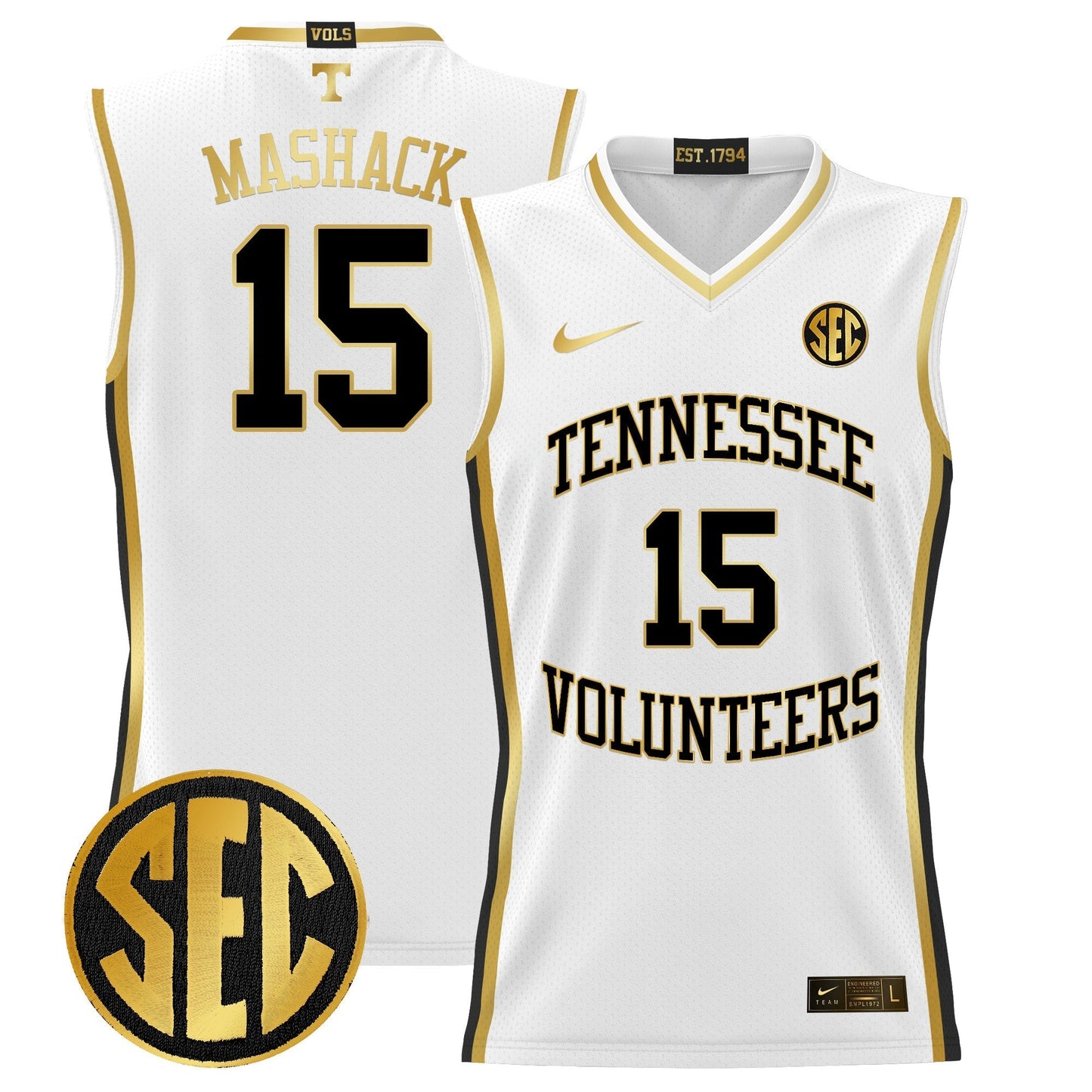 TENN 2024 Lightweight Basketball Jersey - All Stitched