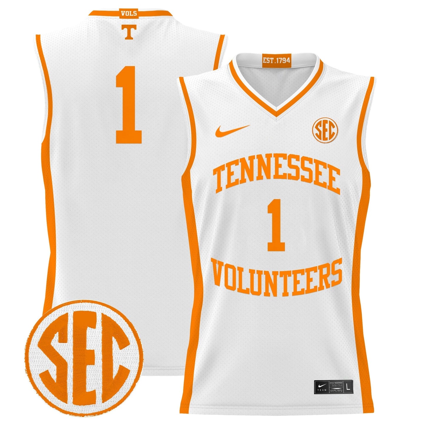 TENN 2024 Lightweight Basketball Jersey - All Stitched