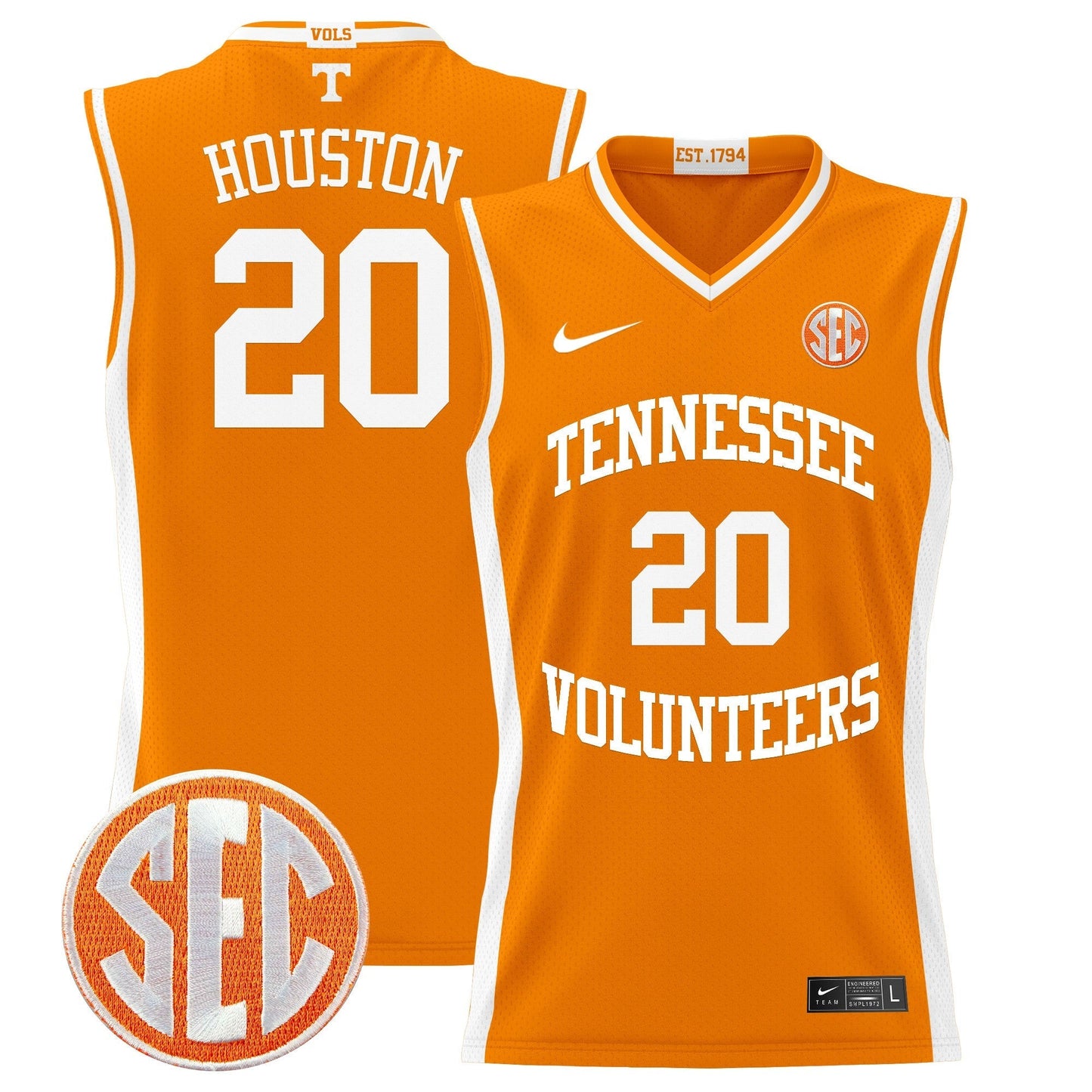 TENN 2024 Lightweight Basketball Jersey - All Stitched