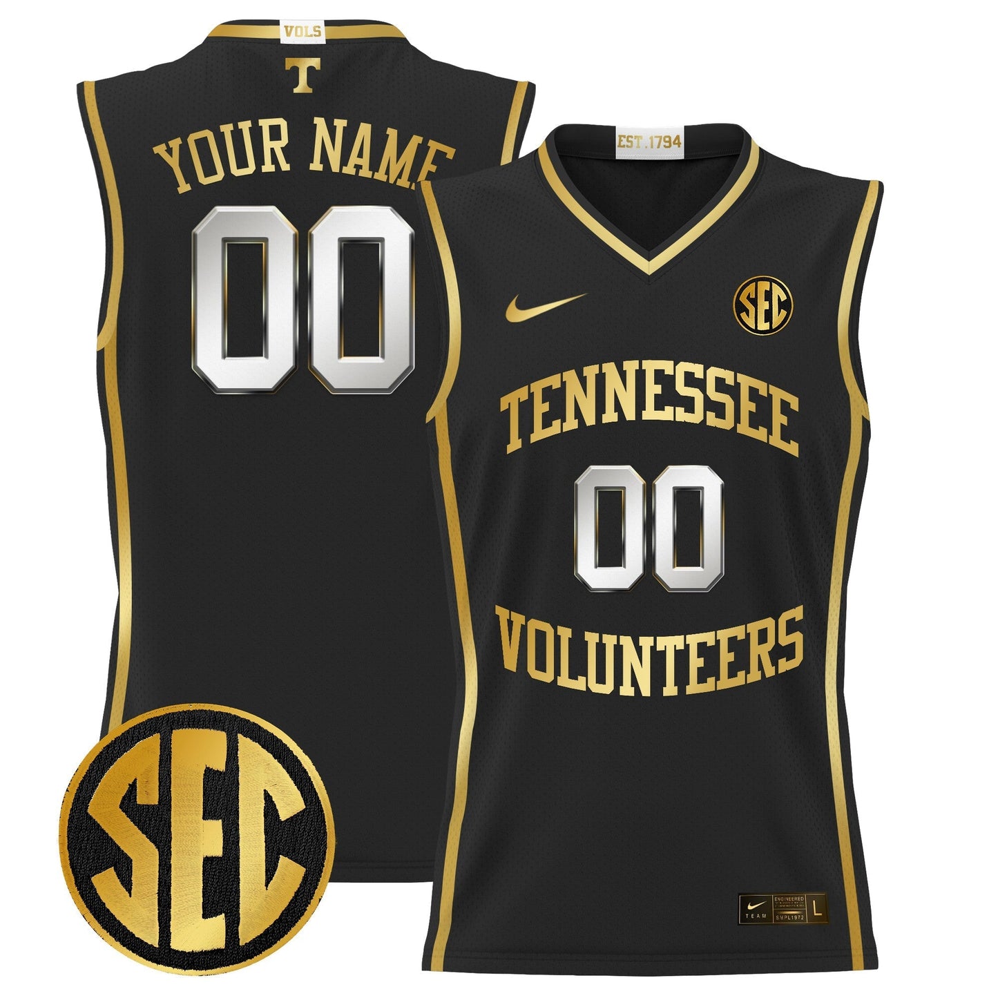 TENN 2024 Lightweight Basketball Custom Jersey - All Stitched