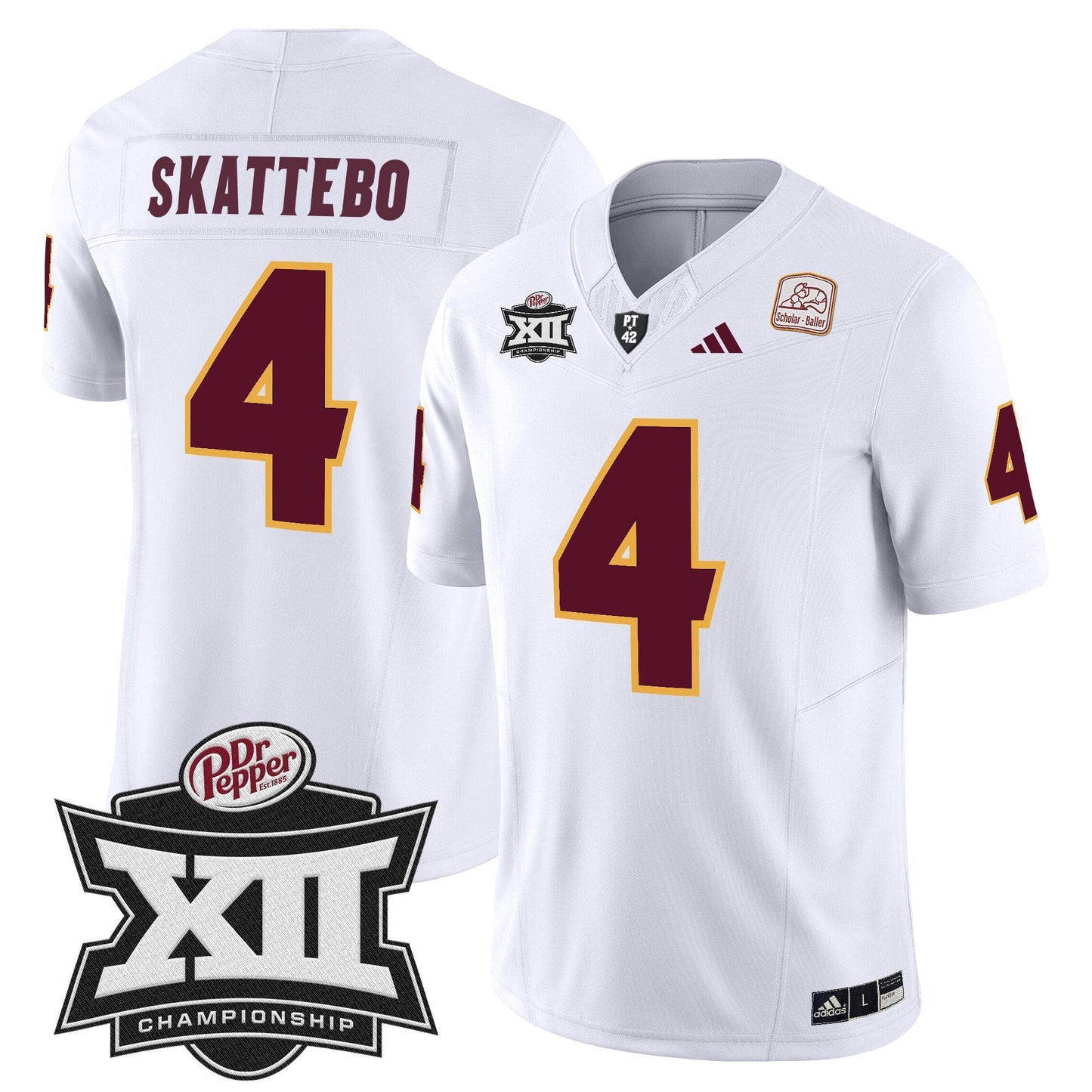 Sun Devils 2024 Big 12 Championship Patch Vapor Limited Jersey - All Stitched