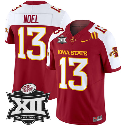 Iowa State 2024 Big 12 Championship Patch Vapor Limited Jersey - All Stitched