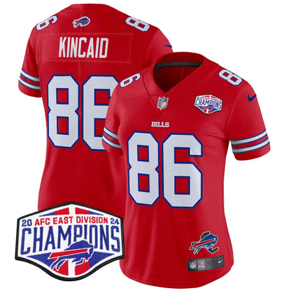 Women's Bills 2024 AFC East Division Champions Vapor Limited Jersey - All Stitched