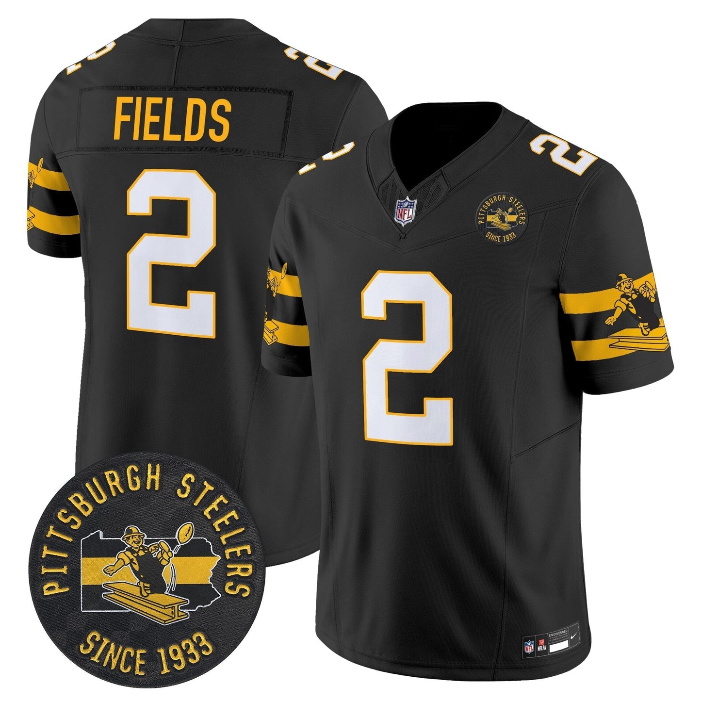 PIT Throwback 1933 Patch Vapor Limited Jersey - All Stitched