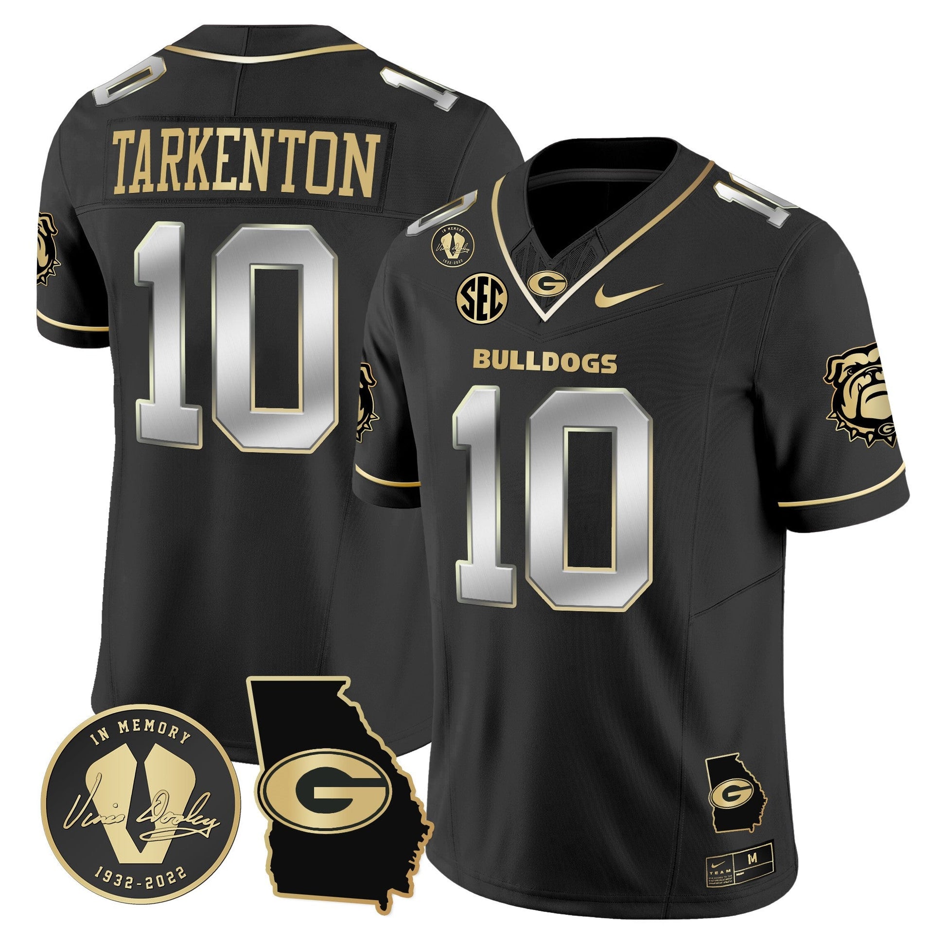 Men's Georgia Bulldogs 2024 Vapor Limited Jersey V5 - Georgia Map - All Stitched