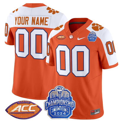 CLEM 2024 ACC Championship Patch Vapor Limited Custom Jersey - All Stitched
