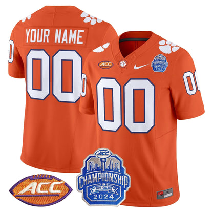CLEM 2024 ACC Championship Patch Vapor Limited Custom Jersey - All Stitched