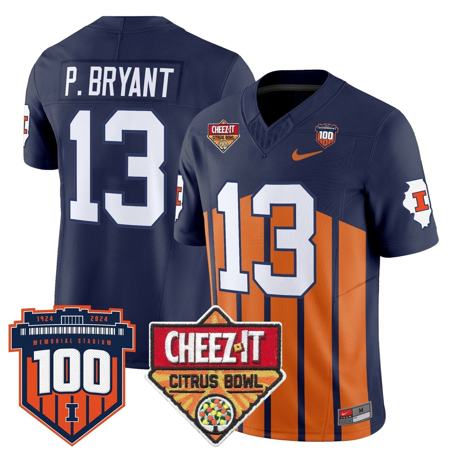 ILL 2025 Cheez-It Citrus Bowl Patch Vapor Limited Jersey - All Stitched